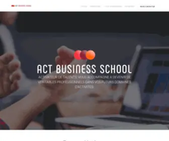 ACT-Business-School.com(ACT Business School) Screenshot