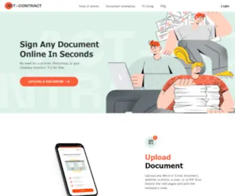 ACT-Contract.com(Cut, Add, Edit Signature and Sign Doc Online Free) Screenshot