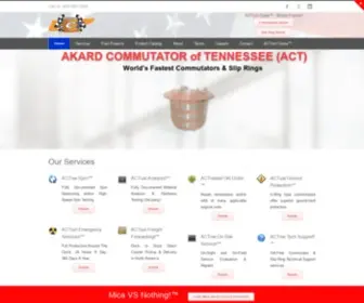 ACT-Inc.com(AKARD COMMUTATOR of TENNESSEE (ACT)) Screenshot