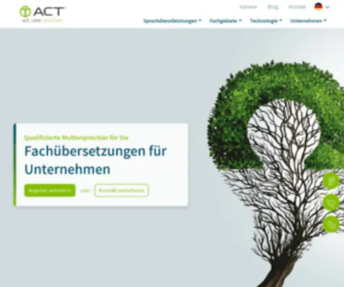 ACT-Uebersetzungen.com(Fachübersetzung & Lokalisierung) Screenshot