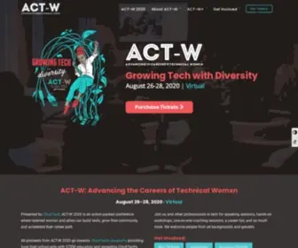 ACT-W.org(Advancing the Careers of Technical Womxn) Screenshot