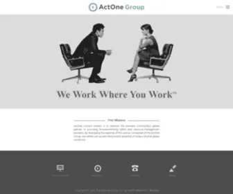 ACT1Group.com(ActOne Group Global workforce solutions provider) Screenshot