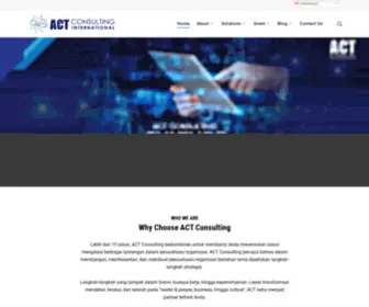 Actconsulting.co(ACT Consulting Internasional Enhance People) Screenshot