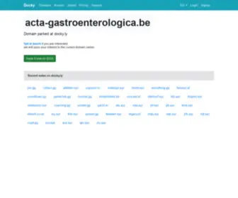 Acta-Gastroenterologica.be(Acta Gastro) Screenshot