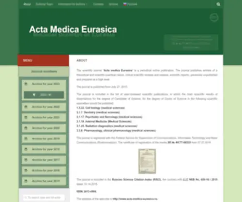 Acta-Medica-Eurasica.ru(Apache2 Debian Default Page) Screenshot