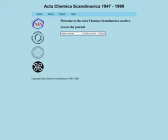 Actachemscand.org(Acta Chemica Scandinavica) Screenshot