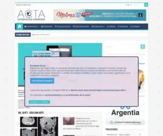 Actagastro.org(Es el órgano de difusión OFICIAL de la Sociedad Argentina de Gastroenterología (SAGE)) Screenshot