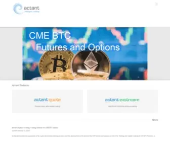 Actant.com(Actant Trading Software) Screenshot