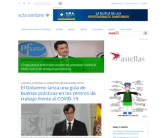 Actasanitaria.com(Acta Sanitaria) Screenshot