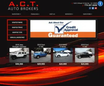 Actautobrokers.com(Used Cars Monroe GA) Screenshot