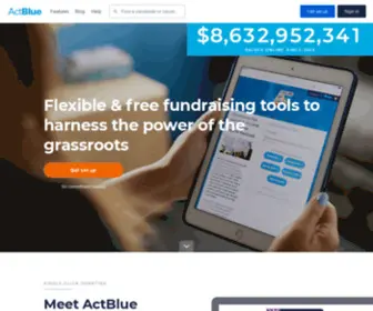 Actbluetech.com(Billions raised online since 2004) Screenshot