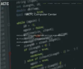 ACTCMBD.com(ACTC Computer Center) Screenshot