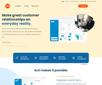 ACT.com(CRM & Marketing Automation in One) Screenshot