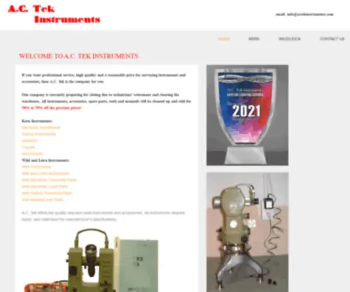 Actekinstruments.com(Tek Instruments) Screenshot