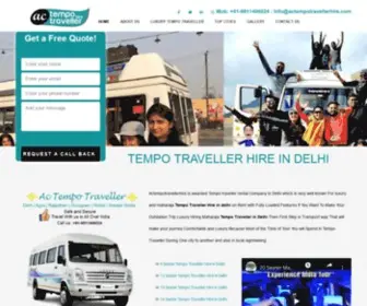 Actempotravellerhire.com(Tempo Traveller Hire in Delhi) Screenshot