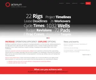 Actenum.com(Actenum Corporation) Screenshot