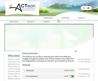 Acteon-Environment.eu(Accueil) Screenshot