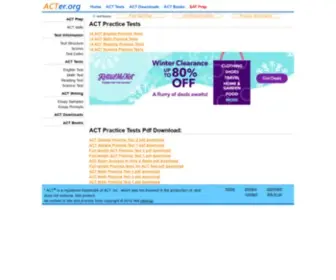 Acter.org(Act prep) Screenshot