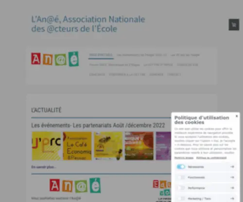 Acteurs-Ecoles.fr(An@é) Screenshot