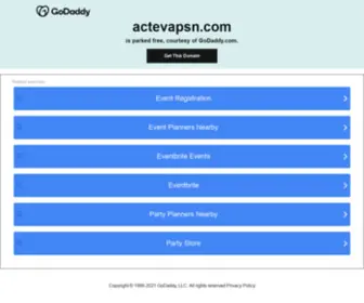 Actevapsn.com(Acteva PCN) Screenshot