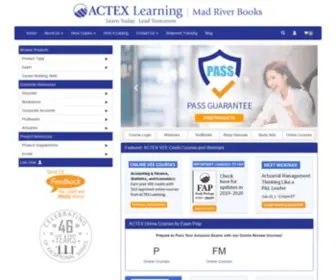 Actexmadriver.com(ACTEX Learning) Screenshot