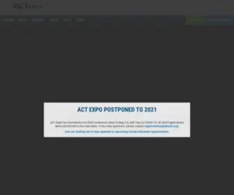 Actexpo.com(Advanced Clean Transportation (ACT) Expo) Screenshot