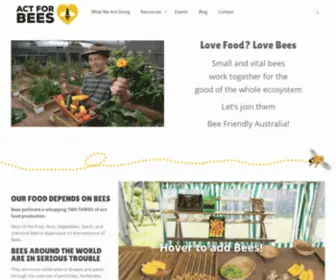 Actforbees.org(ACT for Bees) Screenshot