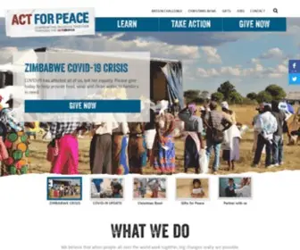 Actforpeace.org.au(Act for Peace) Screenshot