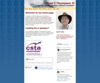 Acthompson.net(Home Page for Alfred Thompson) Screenshot