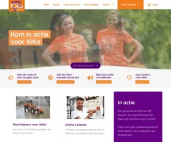 Actievoorkika.nl(Actie voor KiKa) Screenshot