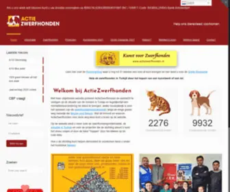 Actiezwerfhonden.nl(Help ons dierenleed voorkomen) Screenshot