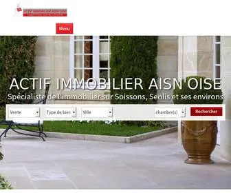 Actif-Immobilier-Aisnoise.com(Actif immobilier Aisnoise) Screenshot