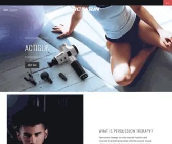 Actigun.com(Percussive Massage Therapy) Screenshot