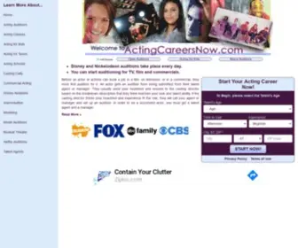 Actingcareersnow.com(Actingcareersnow) Screenshot