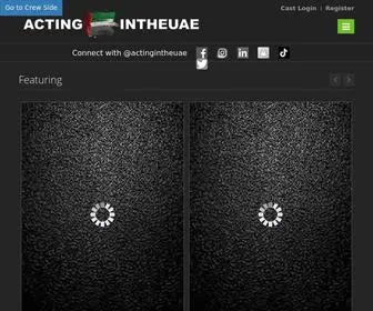 Actingintheuae.com(Acting in the UAE) Screenshot