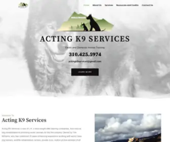 Actingk9Services.com(Acting K9 Services) Screenshot