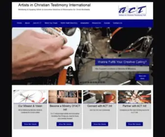 Actinternational.org(Artists in Christian Testimony International) Screenshot