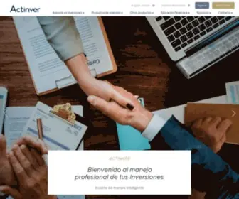 Actinver.com(Líderes en manejo de inversiones) Screenshot