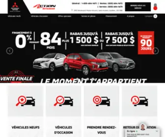 Action-Mitsubishi.com(Concessionnaire Mitsubishi à Saint) Screenshot