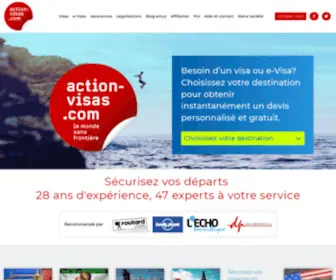 Action-Visas.com(Agence) Screenshot