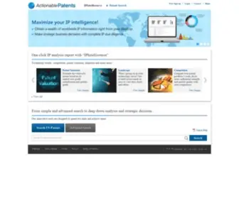 Actionablepatents.com(Patent Search) Screenshot