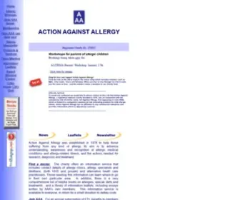 Actionagainstallergy.co.uk(Actionagainstallergy) Screenshot