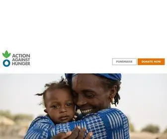 Actionagainsthunger.org(Action Against Hunger) Screenshot