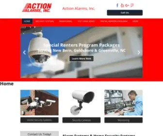 Actionalarmsinc.com(Action Alarms) Screenshot