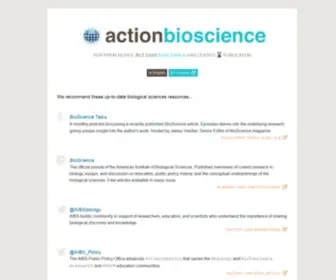 Actionbioscience.org(Please explore our other resources) Screenshot
