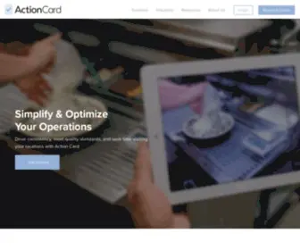 Actioncardapp.com(Brand Standards Software) Screenshot