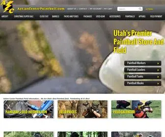 Actioncenterpaintball.com(Action center paintball) Screenshot