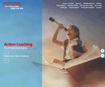 Actioncoaching.net.au(Action Coaching Home Tutors Sydney K to 12 All Areas 7 Days) Screenshot