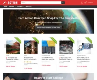 Actioncoin.com(Digital Assets for Sports) Screenshot