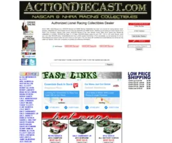 Actiondiecast.com(NASCAR diecast) Screenshot